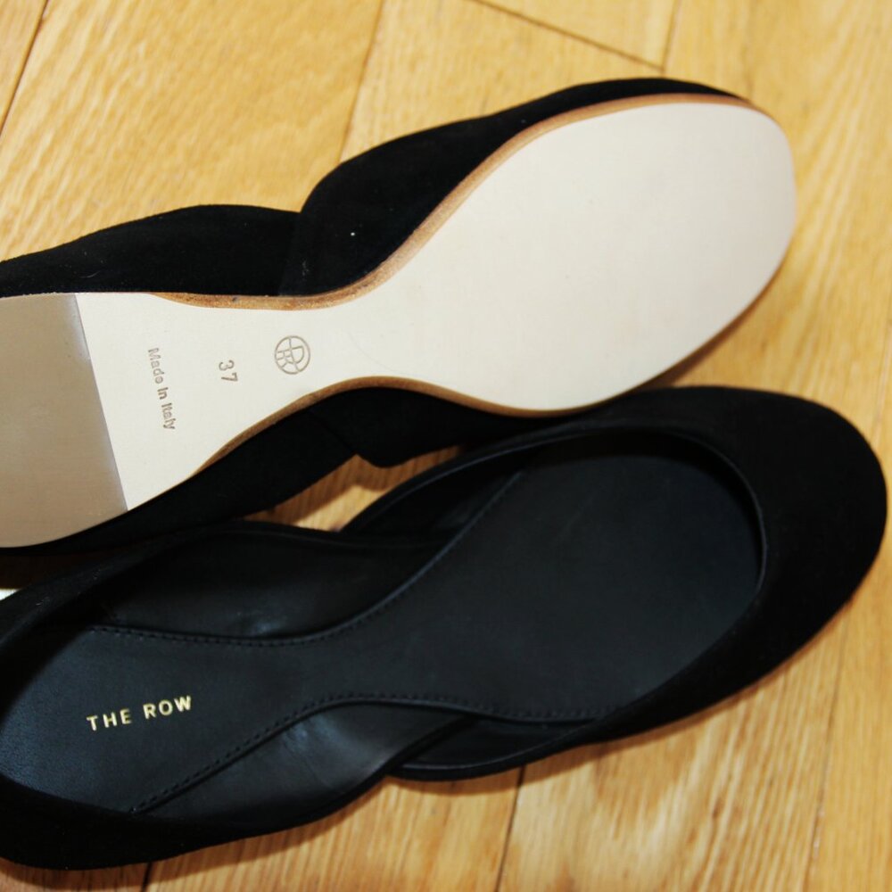 BNWT AW24 THE ROW GEMMA SUEDE BALLET FLATS 37 - Picture 5 of 10